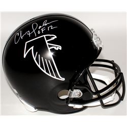 Chris Doleman Signed Falcons Full-Size Throwback Helmet Inscribed "HOF 12" (Radtke COA)
