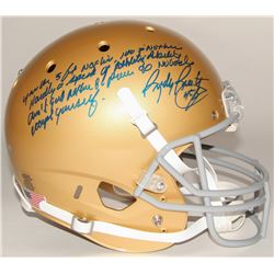 Rudy Ruettiger Signed Full-Size Notre Dame Fighting Irish Helmet with "Five Foot Nothing" Extensive 