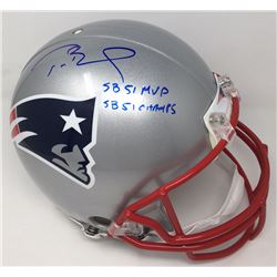 Tom Brady Signed Limited Edition Patriots Full-Size Authentic On-Field Helmet "SB 51 MVP"  "SB 51 Ch