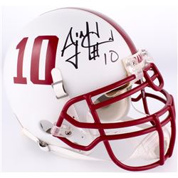 A.J. McCarron Signed Alabama Crimson Tide Full-Size Custom White Matte Authentic On-Field Helmet (Ra
