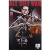 Image 1 : Jeffrey Dean Morgan  Norman Reedus Signed The Walking Dead "All Out War" 24x36 Poster Inscribed "Neg