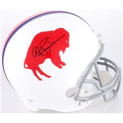 O.J. Simpson Signed Bills Throwback Full-Size Helmet (JSA COA  Simpson Hologram)