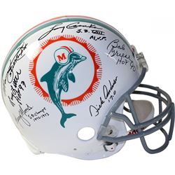 1972 Dolphins Full-Size Authentic On-Field Helmet Team-Signed by (6) with Bob Griese, Larry Csonka, 