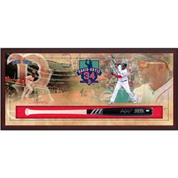 David Ortiz Signed Red Sox 49.5x23.5x3.25 Custom Framed Marucci Game Model Baseball Bat Shadowbox Di