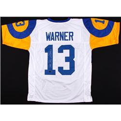 Kurt Warner Signed Rams Jersey Inscribed "HOF 17" (Radtke COA)