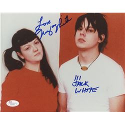 Jack White  Meg White Signed  8x10 Photo Inscribed "Love" (JSA LOA)