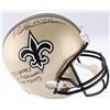 Image 1 : Morten Anderson Signed Saints Full-Size Helmet Inscribed "382 Games", "565 Field Goals"  "2544 Point