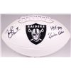 Image 1 : Tim Brown Signed Raiders Logo Football Inscribed "HOF 2015"  "Raiders Nation" (Radtke COA)