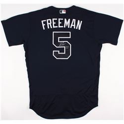 Freddie Freeman Signed Braves Game-Used Jersey Inscribed "GAME USED" (MLB Authentication)