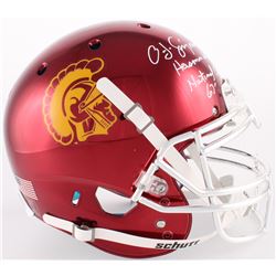 O. J. Simpson Signed USC Trojans Full-Size Authentic On-Field Helmet Inscribed "Heisman 68"  "Nation