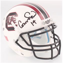 Connor Shaw Signed South Carolina Gamecocks Mini Helmet Inscribed "17-0 HOME RECORD" (Radtke COA)