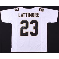 Marshon Lattimore Signed Saints Jersey (Radtke COA  Lattimore Hologram)
