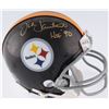 Image 1 : Jack Lambert Signed Steelers Mini-Helmet Inscribed "HOF 90" (JSA COA)