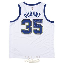 Kevin Durant Signed LE Warriors Throwback Jersey Inscribed "Dub Nation" (Panini COA)