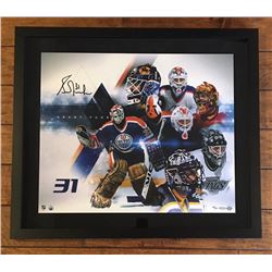 Grant Fuhr Signed LE "Evolution" 20x24 Custom Framed Photo (UDA COA)