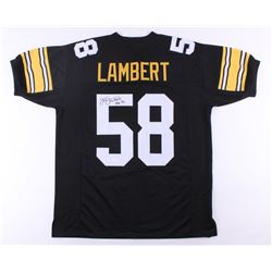 Jack Lambert Signed Steelers Jersey Inscribed "HOF 90" (JSA COA)