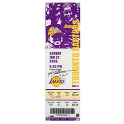 Kobe Bryant Signed "81 Point Game" 9x33 Oversized Ticket on Canvas (Panini COA)