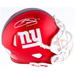 Odell Beckham Signed Giants Blaze Mini-Helmet (JSA COA)