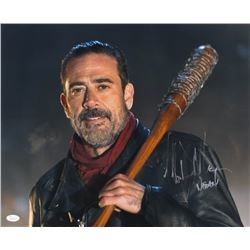 Jeffrey Dean Morgan Signed "The Walking Dead" 16x20 Photo Inscribed "Negan" (JSA COA)