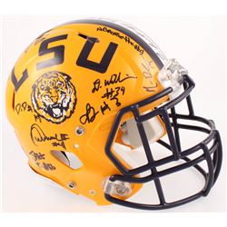 2016 LSU Tigers Full-Size Authentic On-Field Team Issued Speed Helmet Signed by (25) Including Leona