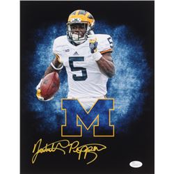Jabrill Peppers Signed Michigan Wolverines 11x14 Photo (JSA COA)