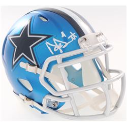 Dak Prescott Signed Cowboys Blaze Mini-Helmet (JSA COA  Prescott Hologram)
