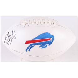 Thurman Thomas Signed Bills Logo Football (JSA COA)