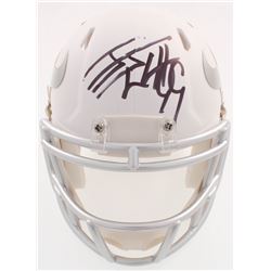 J.J. Watt Signed Texans Matte White ICE Mini Speed Helmet (JSA COA  Watt Hologram)