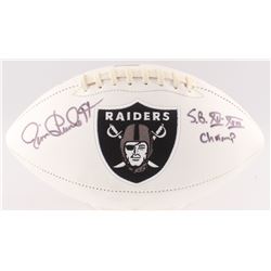 Jim Plunkett Signed Raiders Logo Football Inscribed "S.B. XV-XVIII Champ" (Radtke COA)