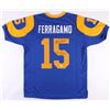 Image 1 : Vince Ferragamo Signed Rams Throwback Jersey Inscribed "79 NFC Champs" (JSA COA)