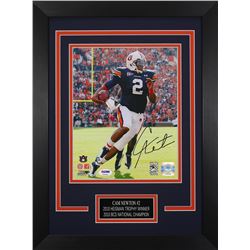 Cam Newton Signed Auburn Tigers 14x18.5 Custom Framed Photo Display (PSA COA)