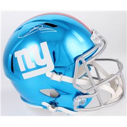 Odell Beckham Jr. Signed Giants Full-Size Chrome Speed Helmet (JSA COA)
