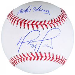David Ortiz Signed Baseball Inscribed "Boston Strong" (Fanatics Hologram  MLB Hologram)