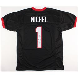 Sony Michel Signed Georgia Bulldogs Jersey (JSA COA)