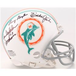 1972 Dolphins Mini-Helmet Signed by (7) with Norm Evans, Maulty Moore, Eddie Jenkins, Larry Seiple, 