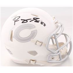 Roquan Smith Signed Bears White ICE Speed Mini Helmet (Beckett COA)