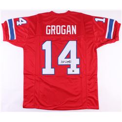 Steve Grogan Signed Patriots Jersey (Jersey Source COA)