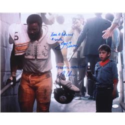 Joe Greene  Tommy Okon Signed "Hey Kid, Catch!" 16x20 Photo Inscribed "Have a Coke and a Smile"  "Th