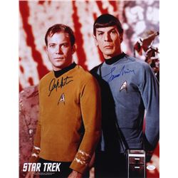 William Shatner  Leonard Nimoy Signed "Star Trek" 16x20 Photo (JSA COA)