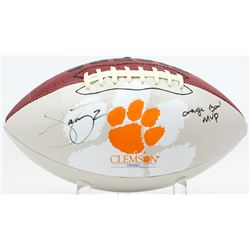 Sammy Watkins Signed Clemson Tigers Logo Football Inscribed "Orange Bowl MVP" (JSA COA)