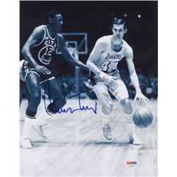 Jerry West Signed Los Angeles Lakers 8.5x11 Photo (PSA COA)