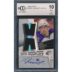 2008-09 SPx #189 Drew Doughty JSY AU RC (BCCG 10)
