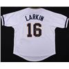 Image 1 : Barry Larkin Signed Michigan Wolverines Jersey (Radtke COA)