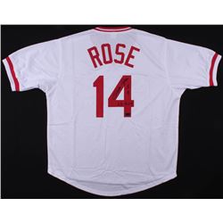 Pete Rose Signed Cincinnati Reds Jersey Inscribed "63 ROY" (Radtke COA)