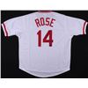 Image 1 : Pete Rose Signed Cincinnati Reds Jersey Inscribed "63 ROY" (Radtke COA)