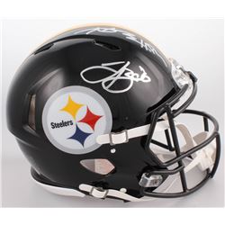 Le'Veon Bell  Antonio Brown Signed Pittsburgh Steelers Full-Size Authentic On-Field Speed Helmet (JS