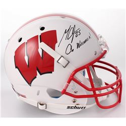 Melvin Gordon Signed Wisconsin Badgers Full-Size Helmet Inscribed "On Wisconsin!" (Radtke COA  Gordo