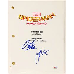 Jacob Batalon  Laura Harrier Signed "Spider-Man: Homecoming" Full Movie Script (PSA COA)