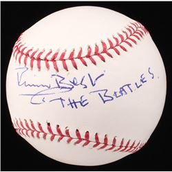 Pete Best Signed OML Baseball Inscribed "THE BEATLES" (Beckett COA)