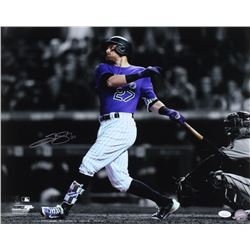Trevor Story Signed Colorado Rockies 16x20 Photo (JSA COA)